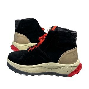 HOLO Stylish Black, red and Tan high top Men's Sneakers, Size 10, NWT